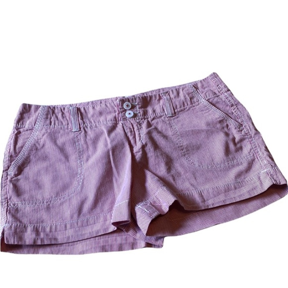 💜💜 100% Cotton Super Short Striped Shorts Junior Size 11